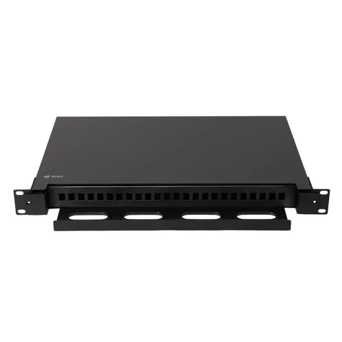 Кросс оптический 19" (ШКОС) на 24 порта SC/LC, выдвижной, 1U, черный Кросс оптический 19" (ШКОС) на 24 порта SC/LC, выдвижной, 1U, черный
